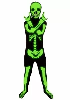 Morphsuits Glow In The Dark Skeleton Costume For Kids