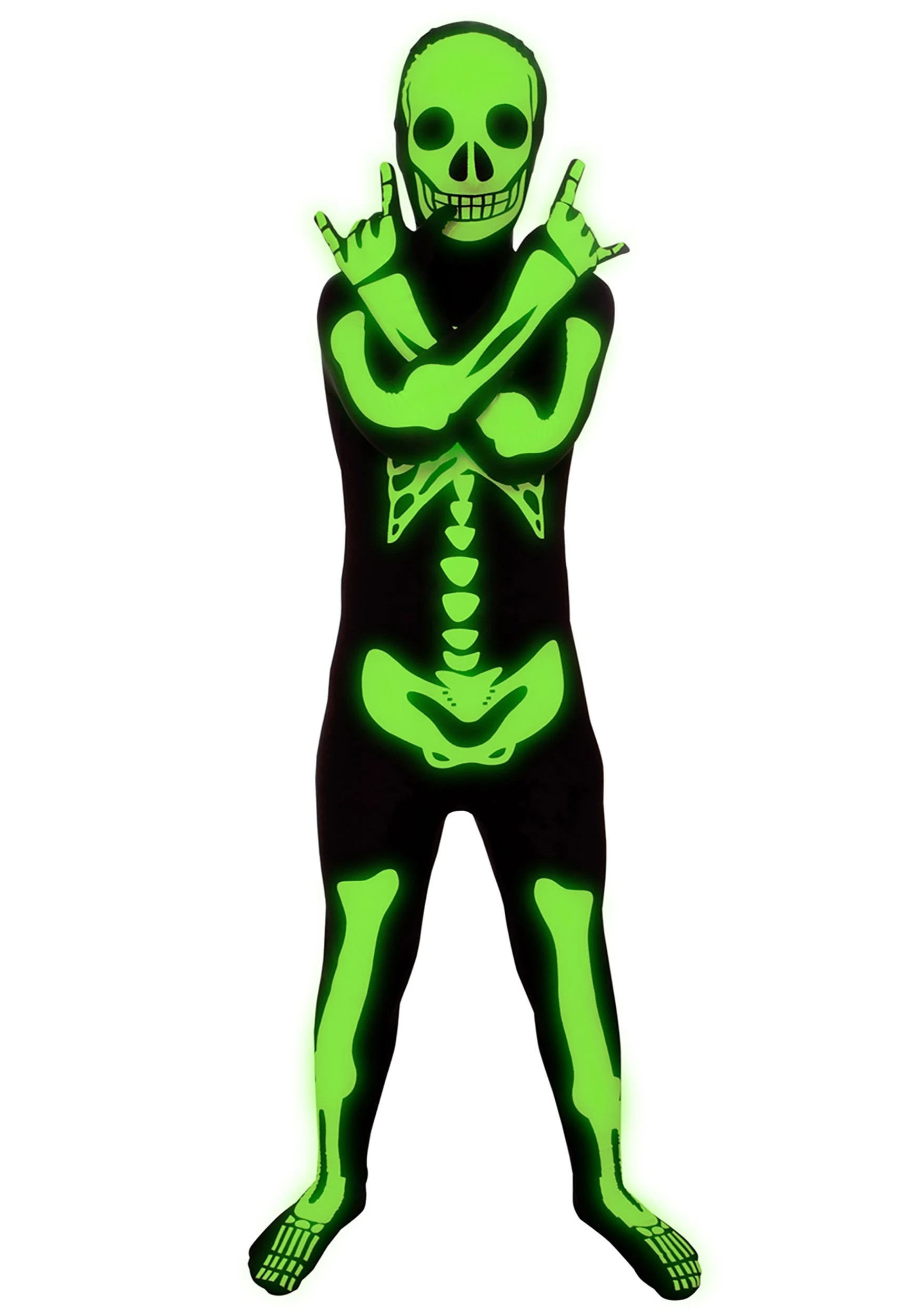 Morphsuits Glow In The Dark Skeleton Costume For Kids 1 Morphsuits Glow In The Dark Skeleton Costume For Kids