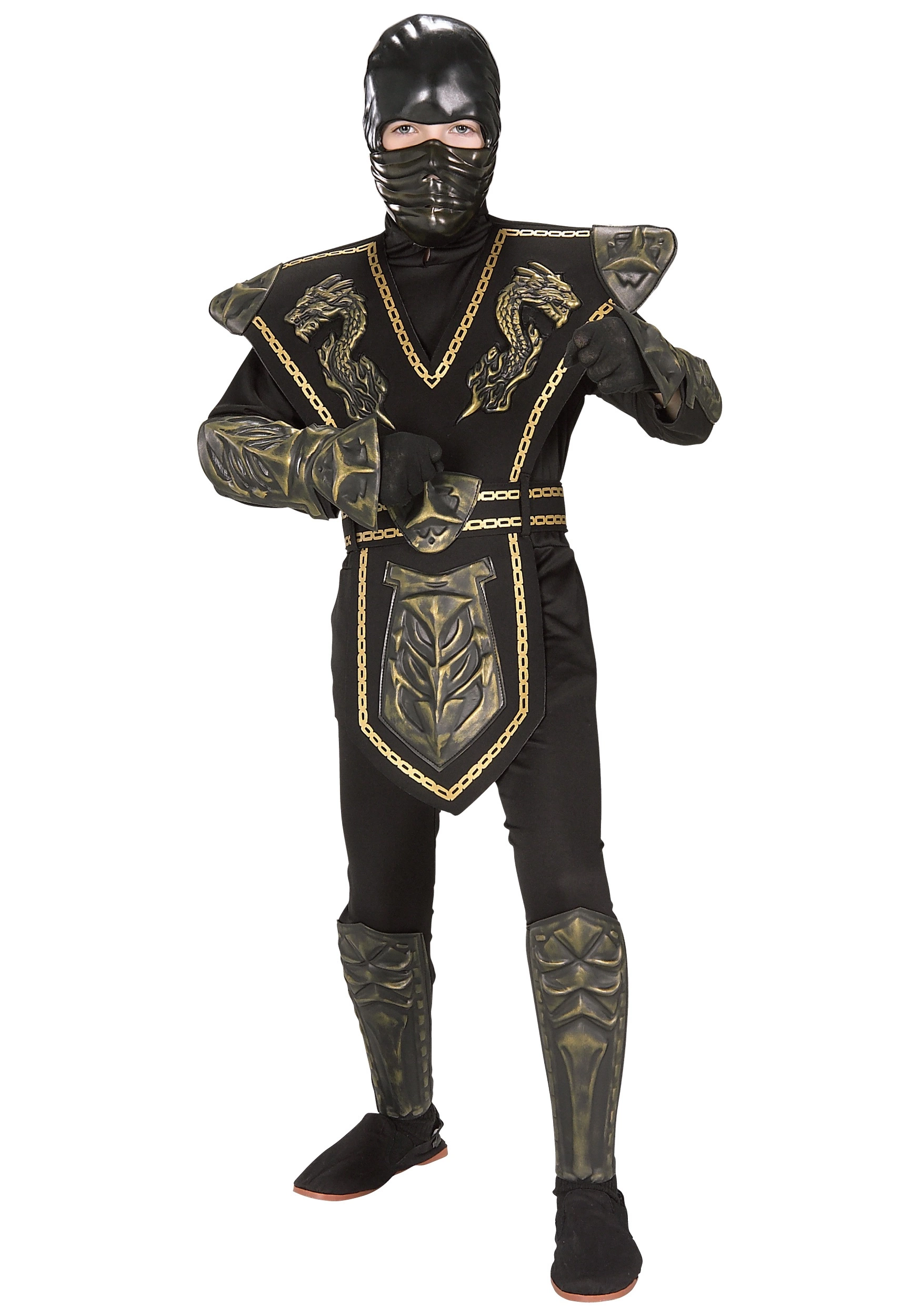 Rubies Costume Co. Inc Child Gold Dragon Warrior Ninja Costume 1 Rubies Costume Co. Inc Child Gold Dragon Warrior Ninja Costume
