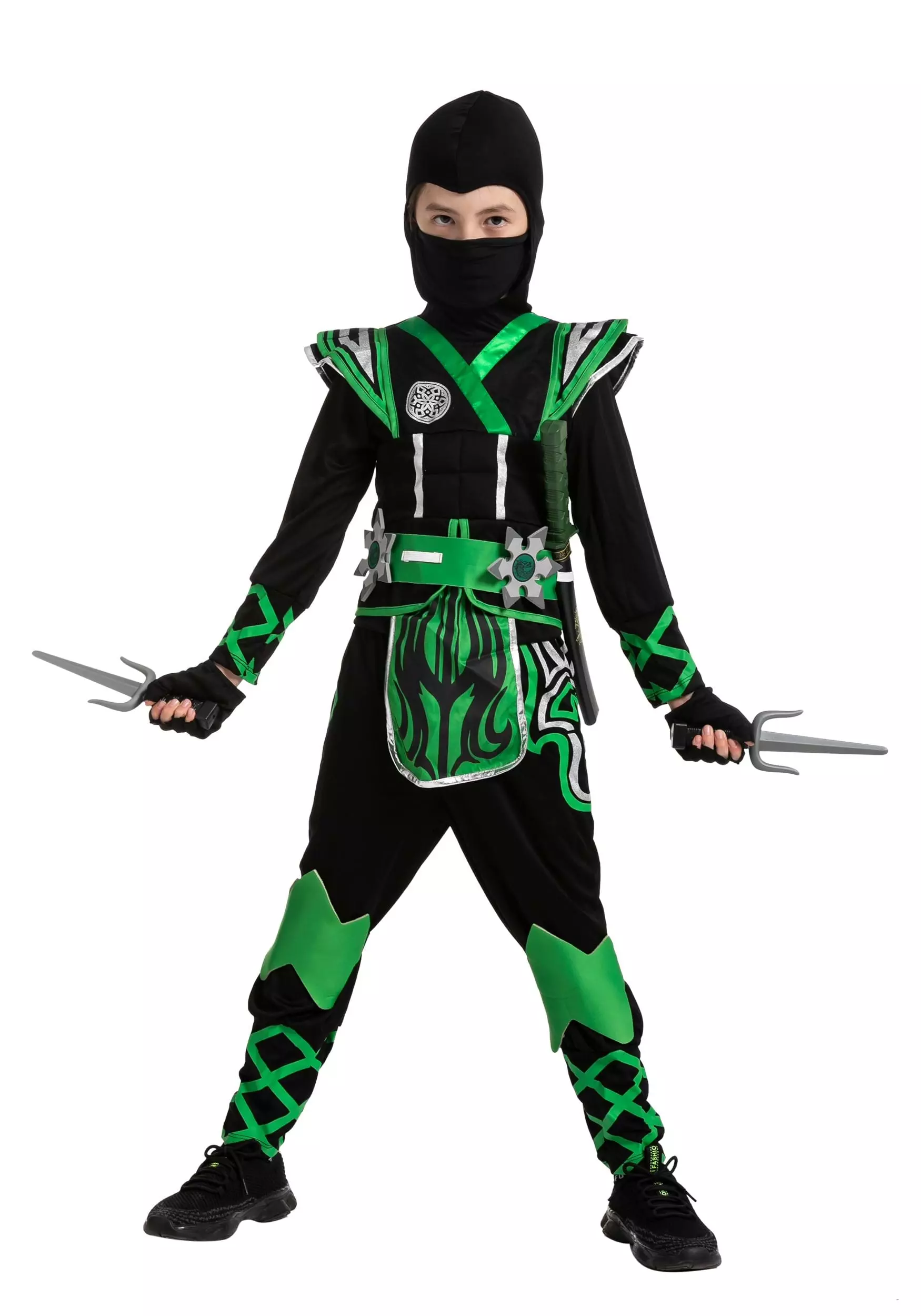 Joyin Green Ninja Costume For Kids 6 Joyin Green Ninja Costume For Kids - Image 6