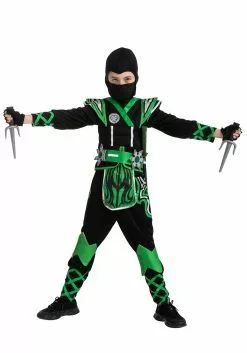 Joyin Green Ninja Costume For Kids 13 Joyin Green Ninja Costume For Kids -Scary Costumes store child green ninja costume alt 6