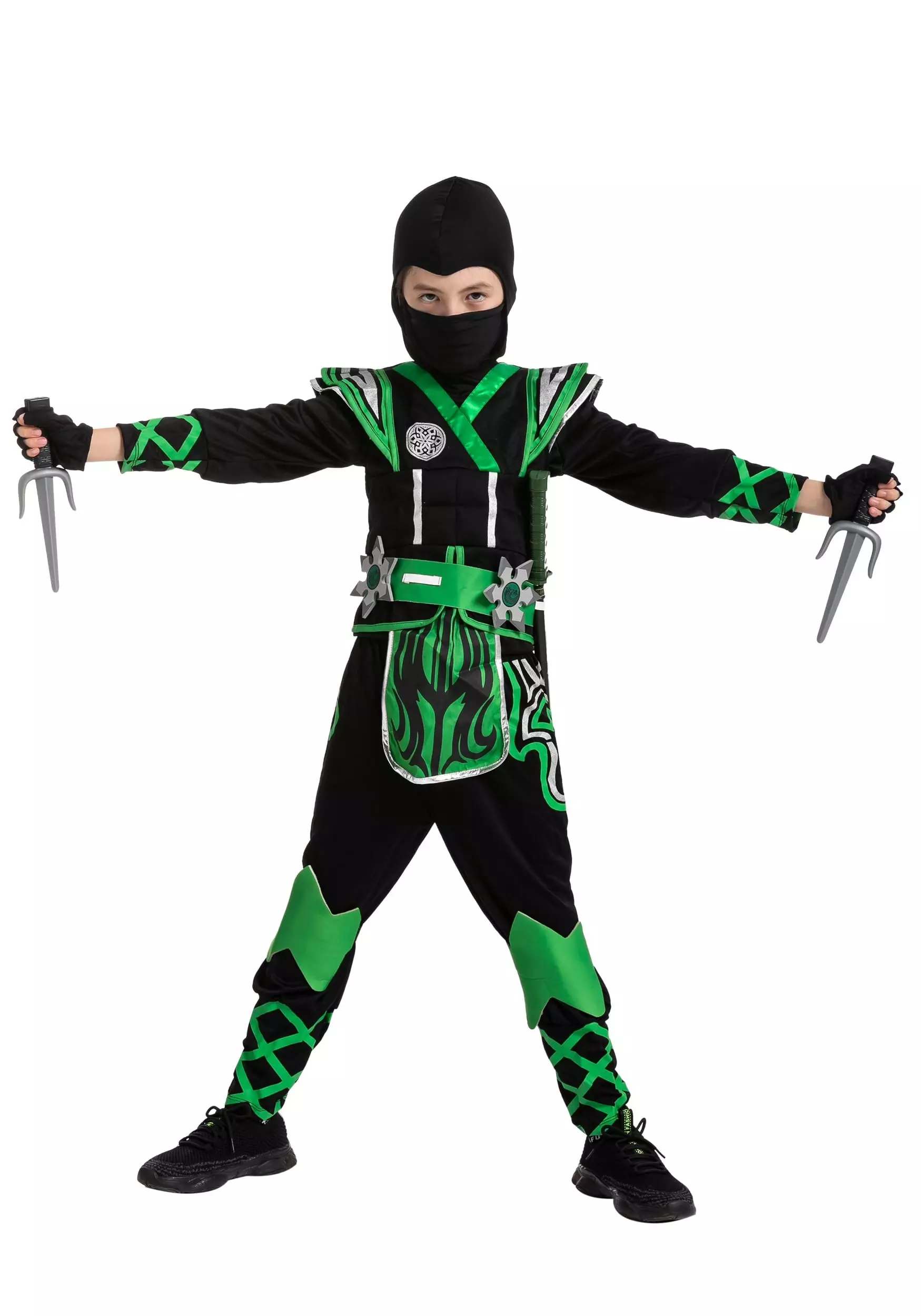 Joyin Green Ninja Costume For Kids 7 Joyin Green Ninja Costume For Kids - Image 7
