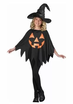 Fun World Children's Dark Jack O' Lantern Poncho