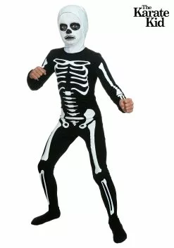 Fun Costumes Karate Kid Skeleton Suit Costume For Kids