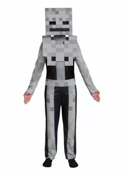 Disguise Minecraft Kid's Classic Skeleton Costume 7 Disguise Minecraft Kid's Classic Skeleton Costume -Scary Costumes store child minecraft classic skeleton costume alt 3