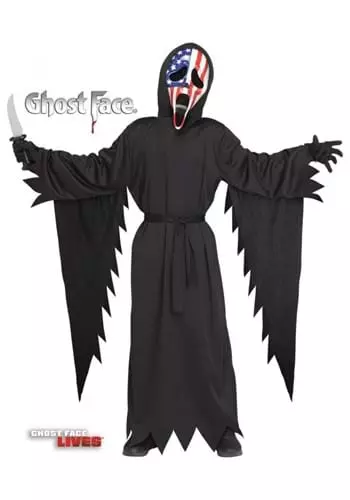 Fun World Child Patriotic Ghost Face Costume 1 Fun World Child Patriotic Ghost Face Costume