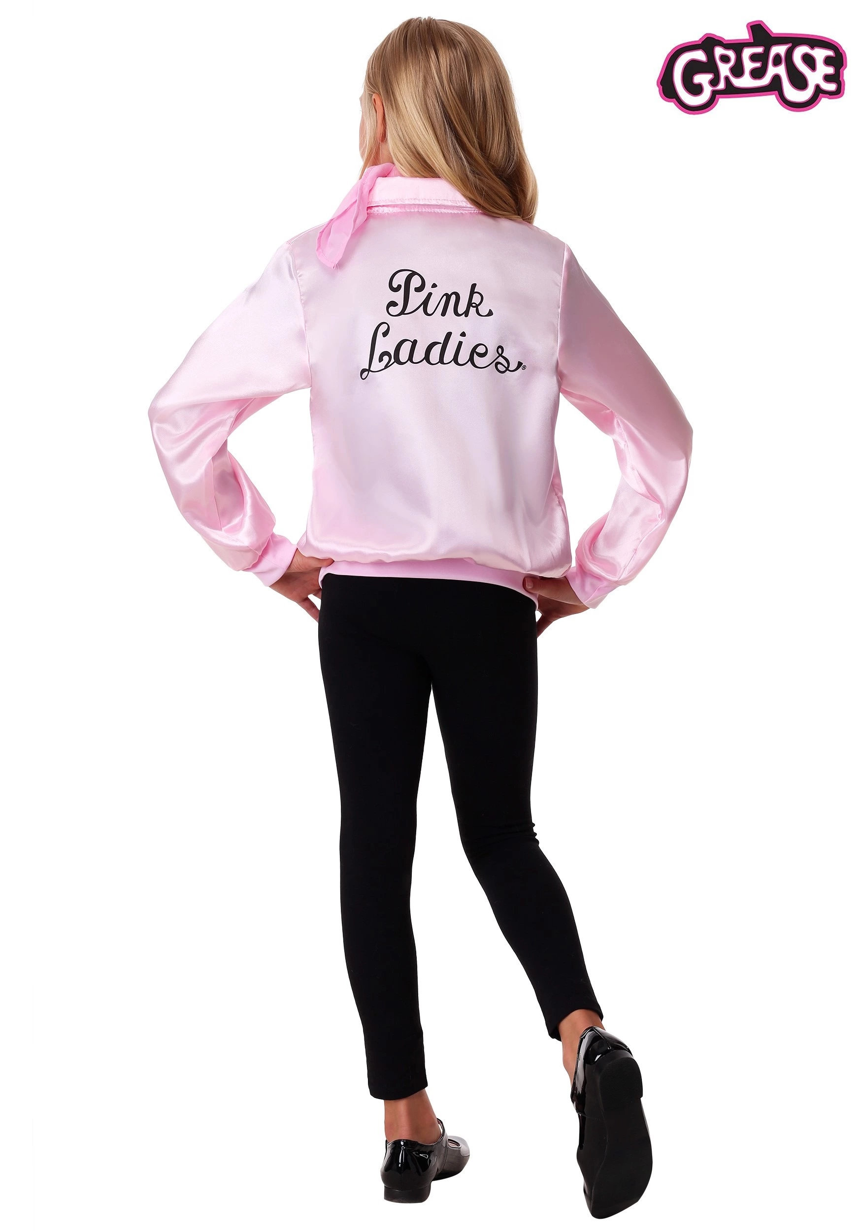 Fun Costumes Girl's Grease Pink Ladies Costume Jacket 2 Fun Costumes Girl's Grease Pink Ladies Costume Jacket - Image 2