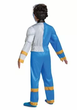 Disguise Power Rangers Dino Fury Blue Ranger Costume For Kids -Scary Costumes store child power rangers dino fury blue ranger costume alt 5