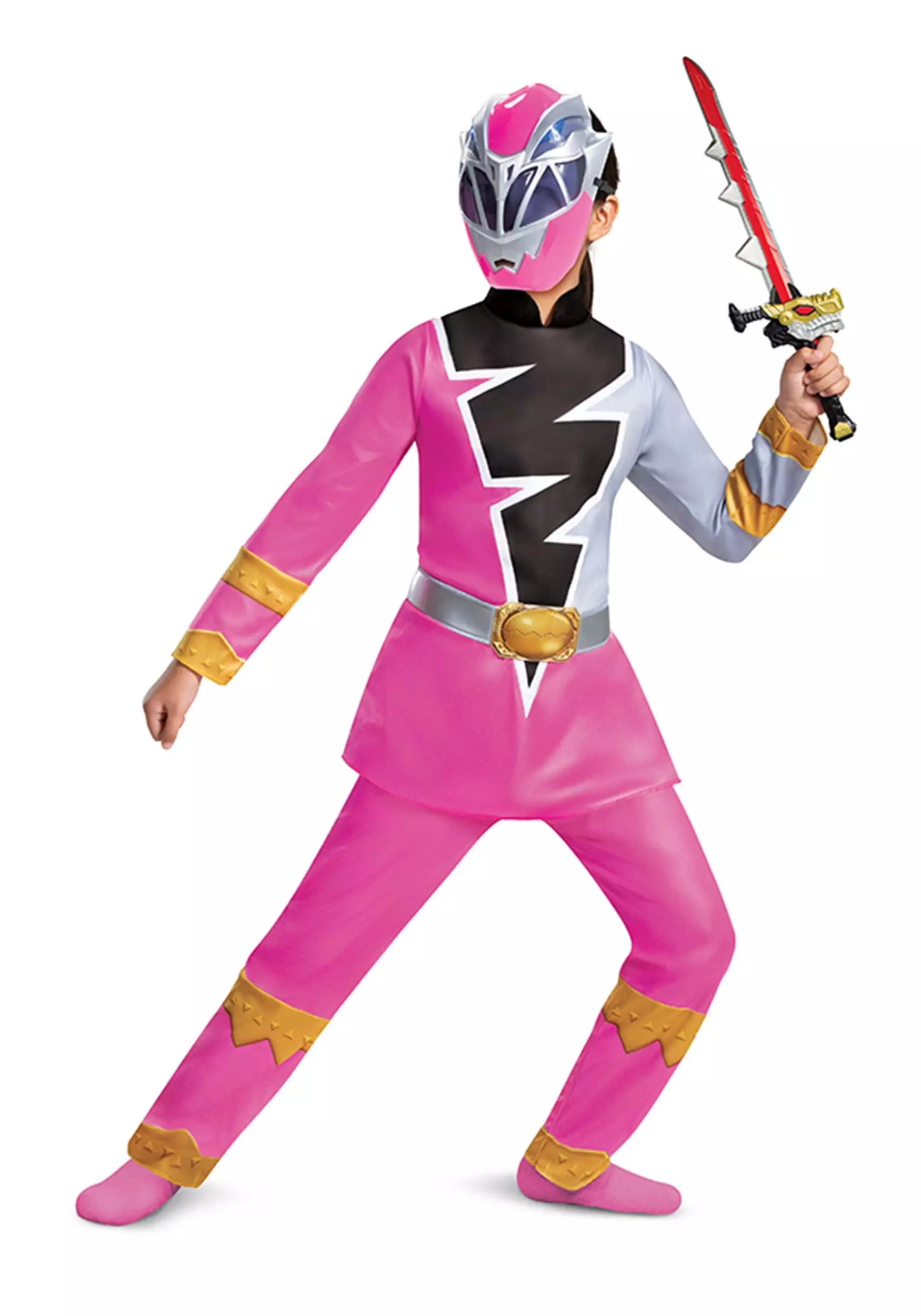 Disguise Power Rangers Dino Fury Pink Ranger Costume For Kids 6 Disguise Power Rangers Dino Fury Pink Ranger Costume For Kids - Image 6