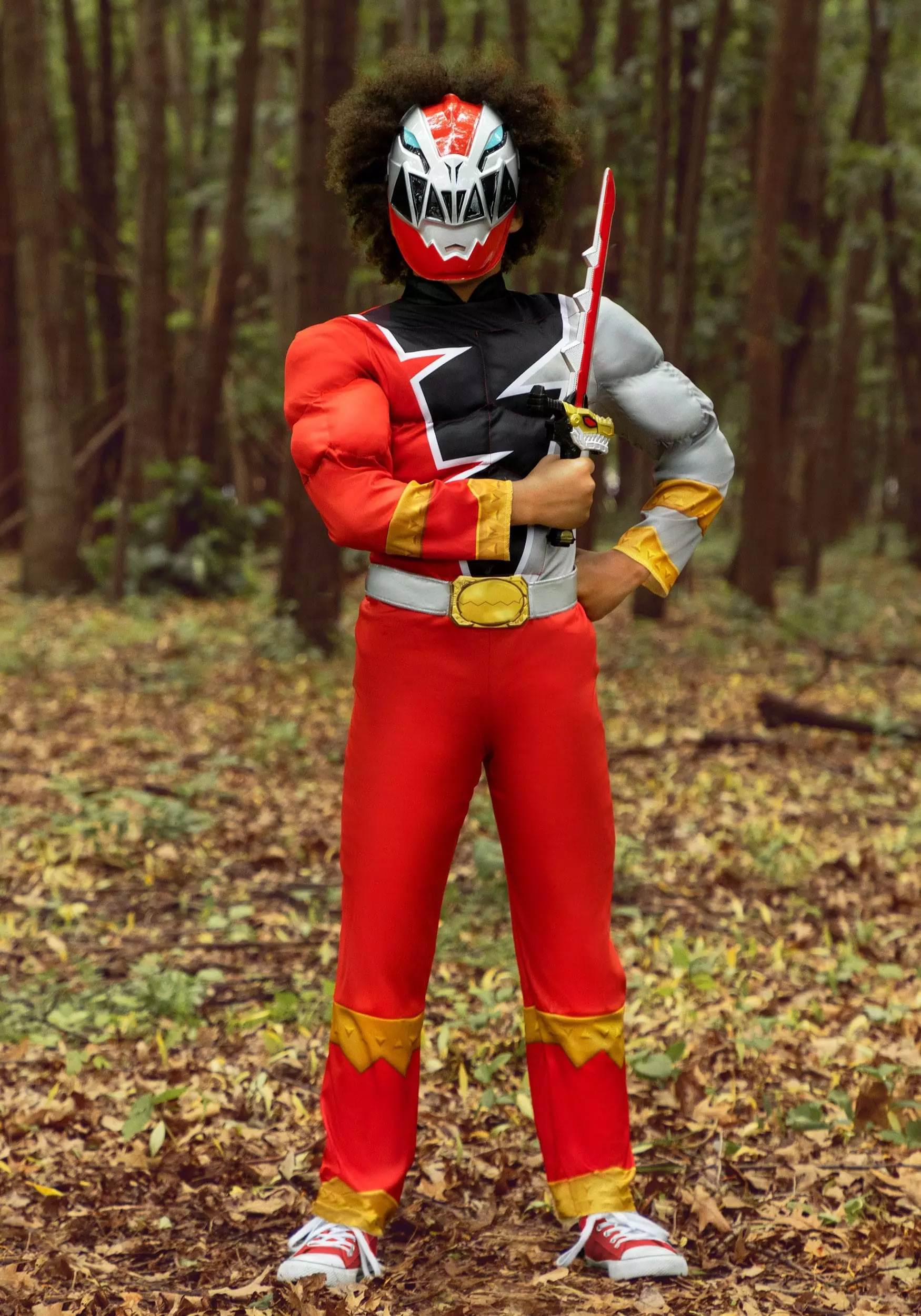 Disguise Power Rangers Dino Fury Red Ranger Costume For Kids 2 Disguise Power Rangers Dino Fury Red Ranger Costume For Kids - Image 2