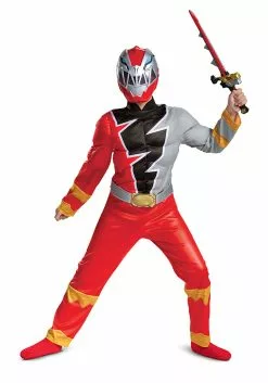 Disguise Power Rangers Dino Fury Red Ranger Costume For Kids 17 Disguise Power Rangers Dino Fury Red Ranger Costume For Kids -Scary Costumes store child power rangers dino fury red ranger costume alt 7