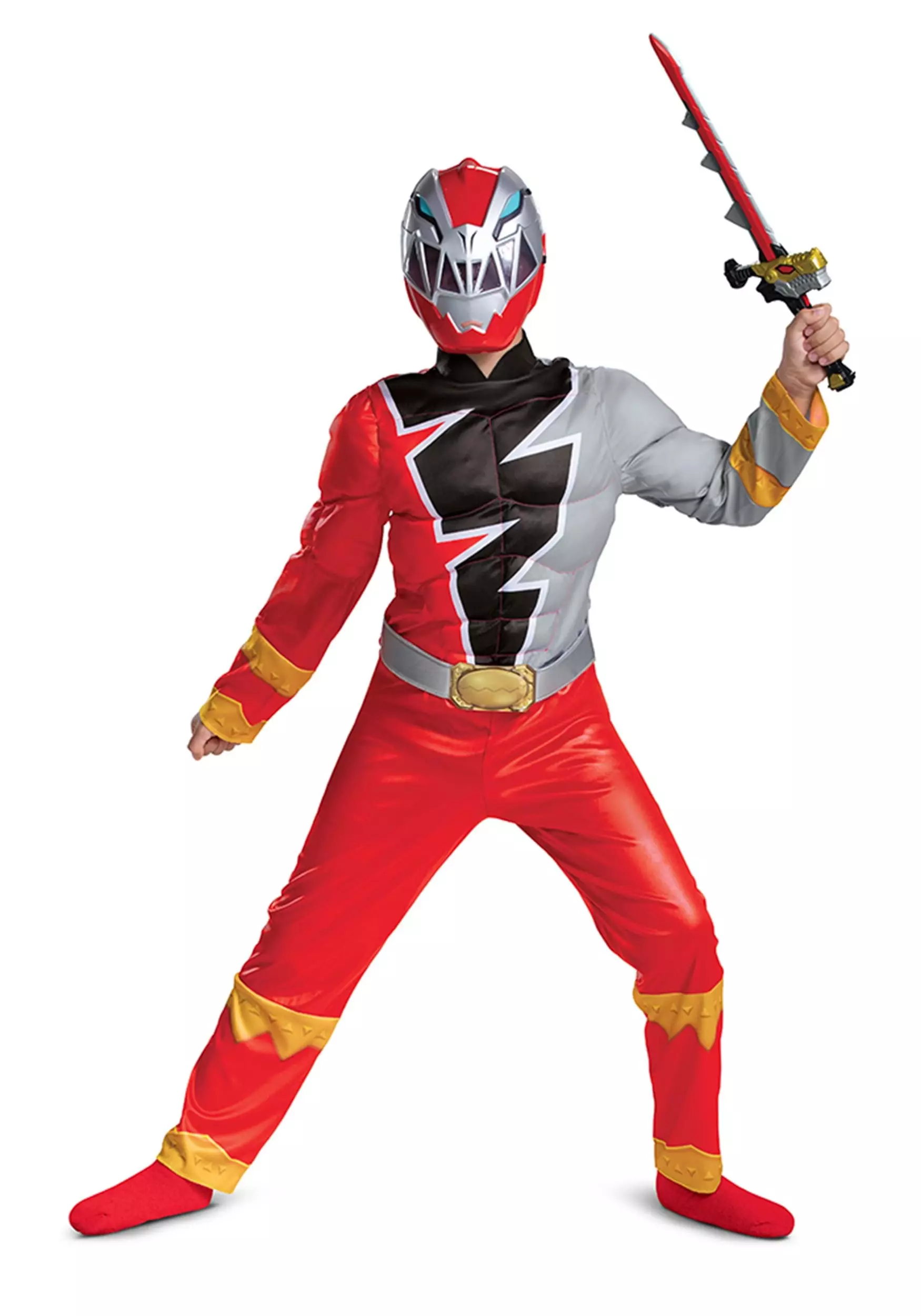 Disguise Power Rangers Dino Fury Red Ranger Costume For Kids 8 Disguise Power Rangers Dino Fury Red Ranger Costume For Kids - Image 8
