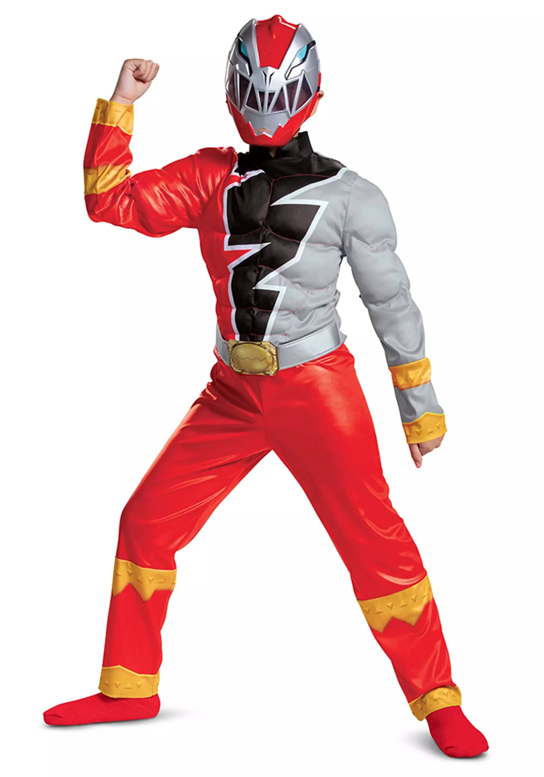 Disguise Power Rangers Dino Fury Red Ranger Costume For Kids 10 Disguise Power Rangers Dino Fury Red Ranger Costume For Kids - Image 10