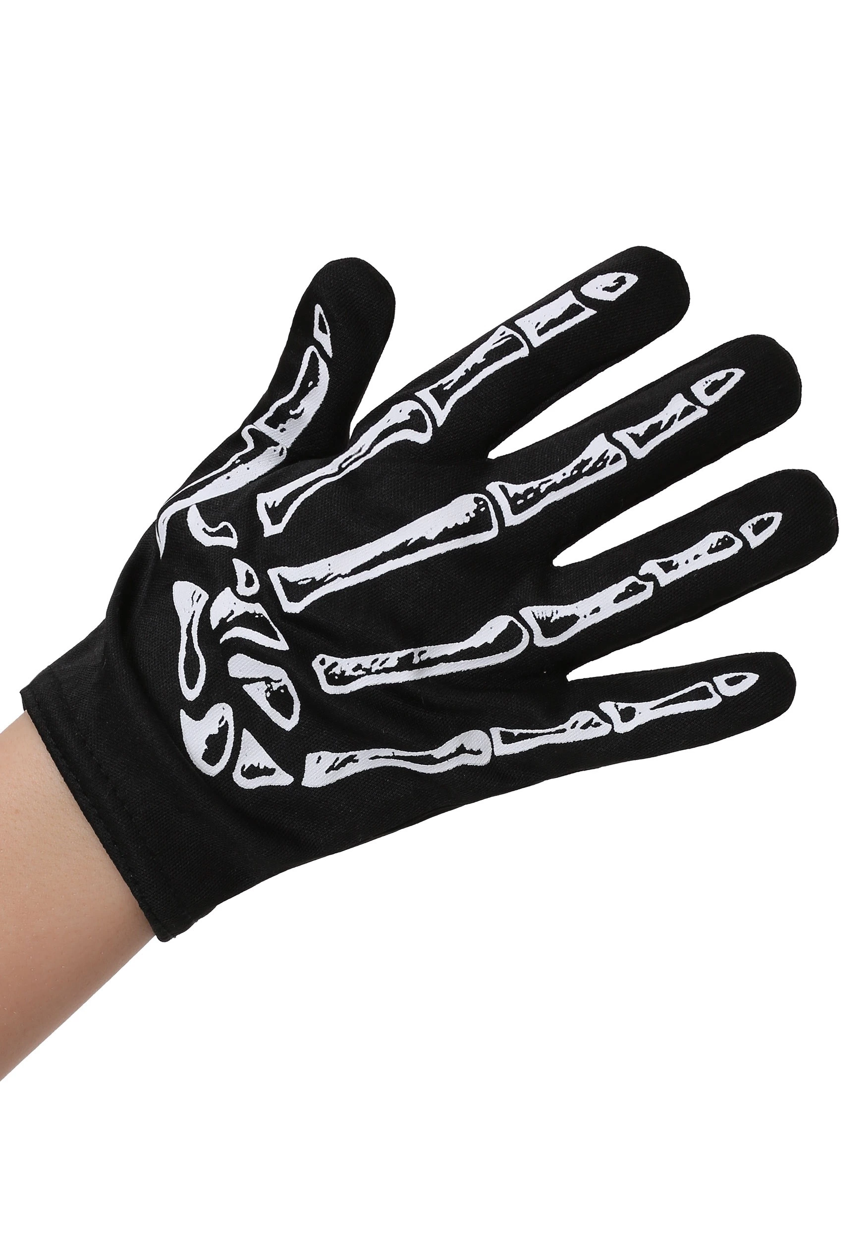 Fun Costumes Black Skeleton Child Gloves 1 Fun Costumes Black Skeleton Child Gloves