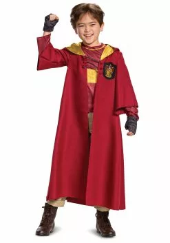 Disguise Kid's Harry Potter Deluxe Gryffindor Quidditch Robe Costume