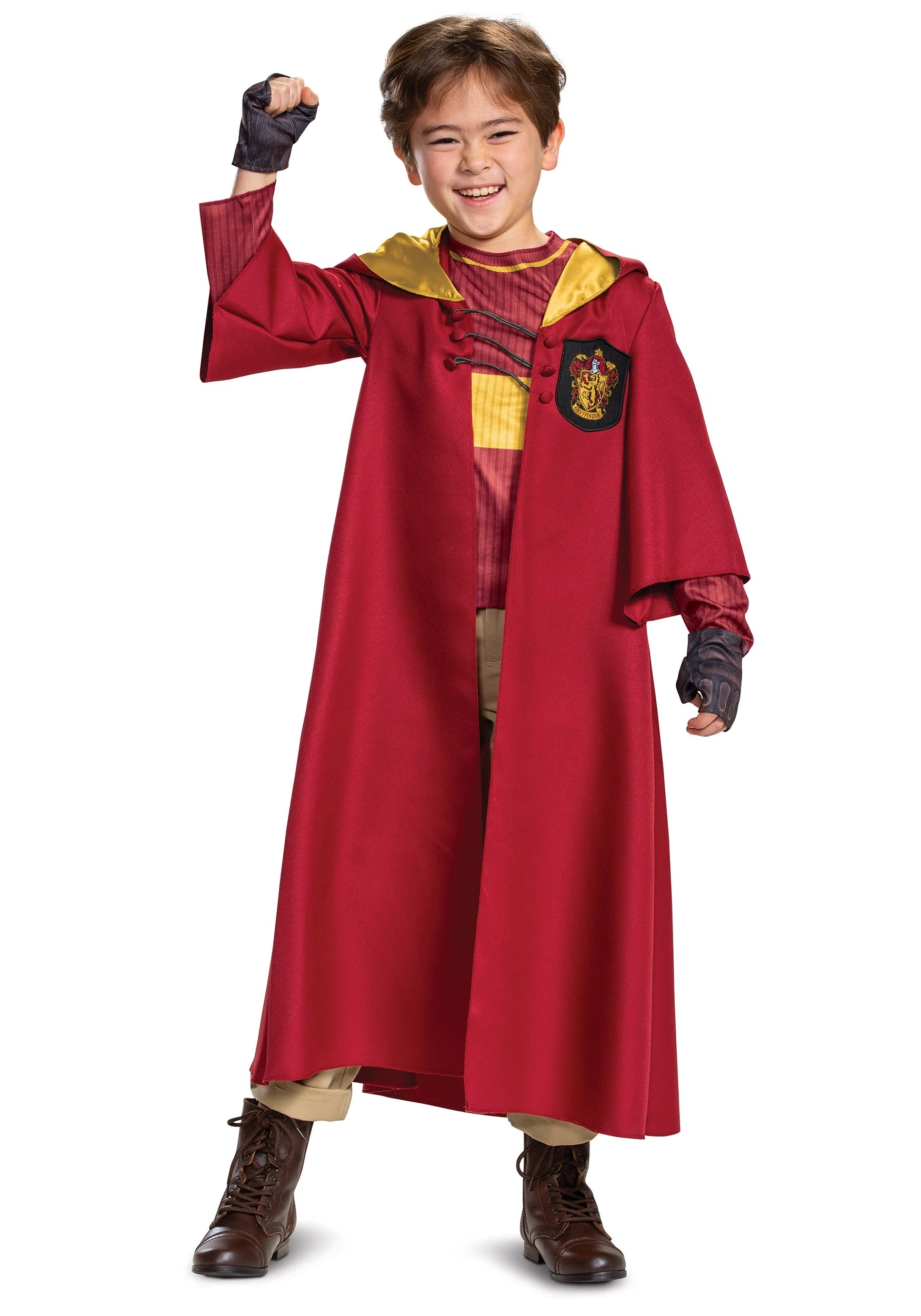 Disguise Kid's Harry Potter Deluxe Gryffindor Quidditch Robe Costume 1 Disguise Kid's Harry Potter Deluxe Gryffindor Quidditch Robe Costume