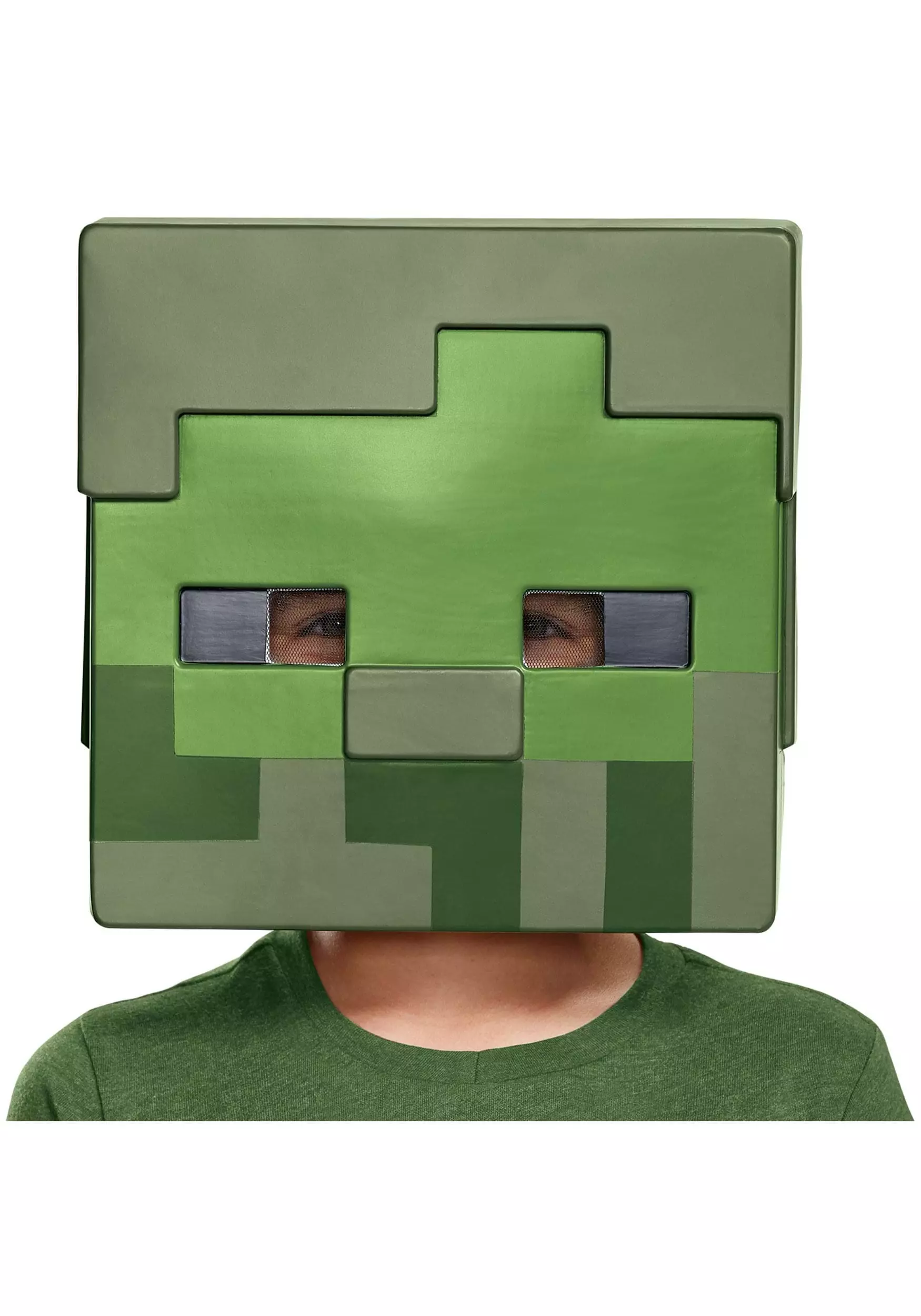 Disguise Minecraft Child Zombie Half Mask 1 Disguise Minecraft Child Zombie Half Mask
