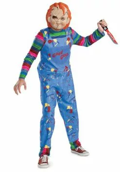 Disguise Child's Play Chucky Classic Costume For Kids 5 Disguise Child's Play Chucky Classic Costume For Kids -Scary Costumes store childs play kids chucky classic costume alt 2 upd