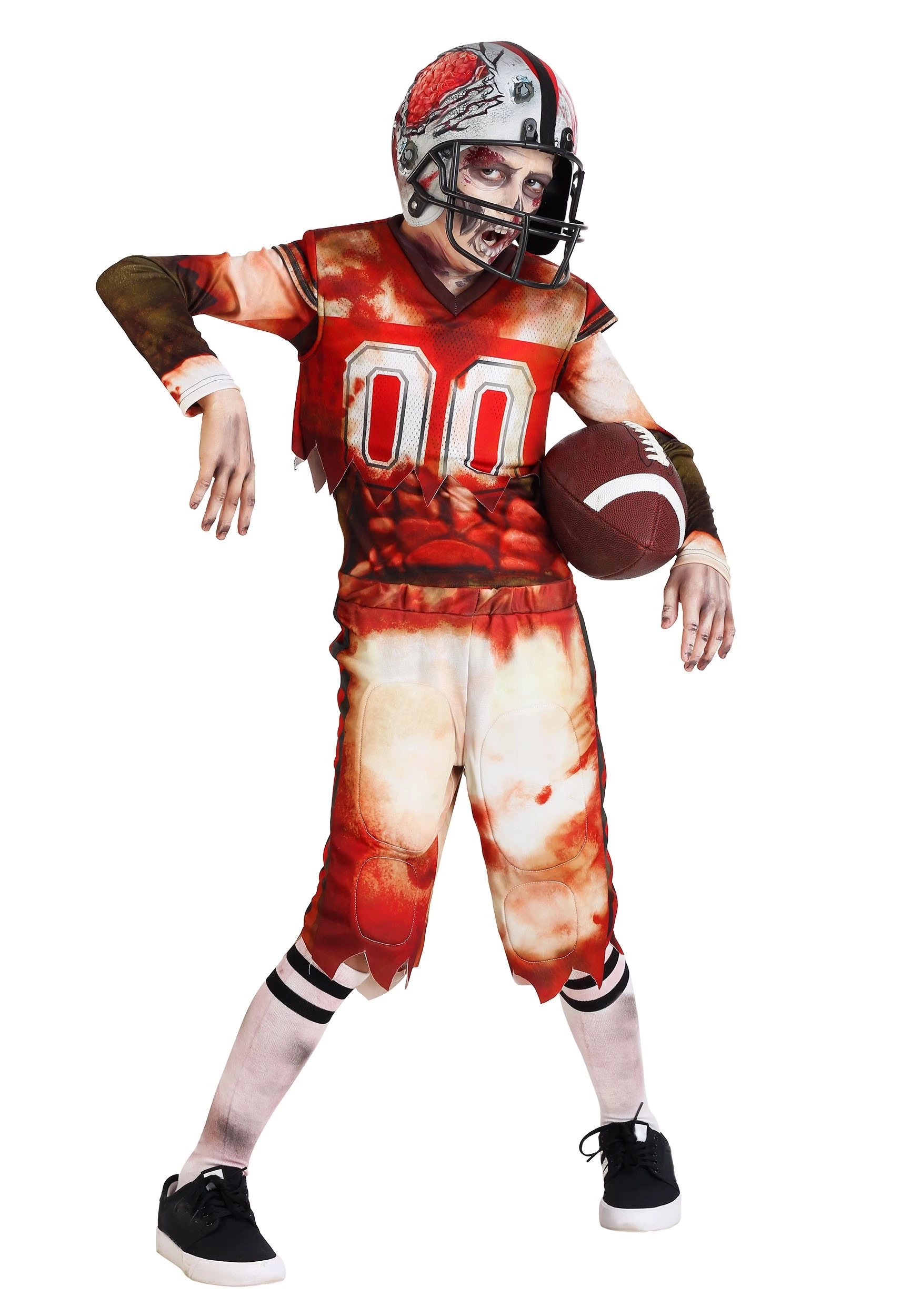 Fun Costumes Child Zombie Football Player Costume 1 Fun Costumes Child Zombie Football Player Costume