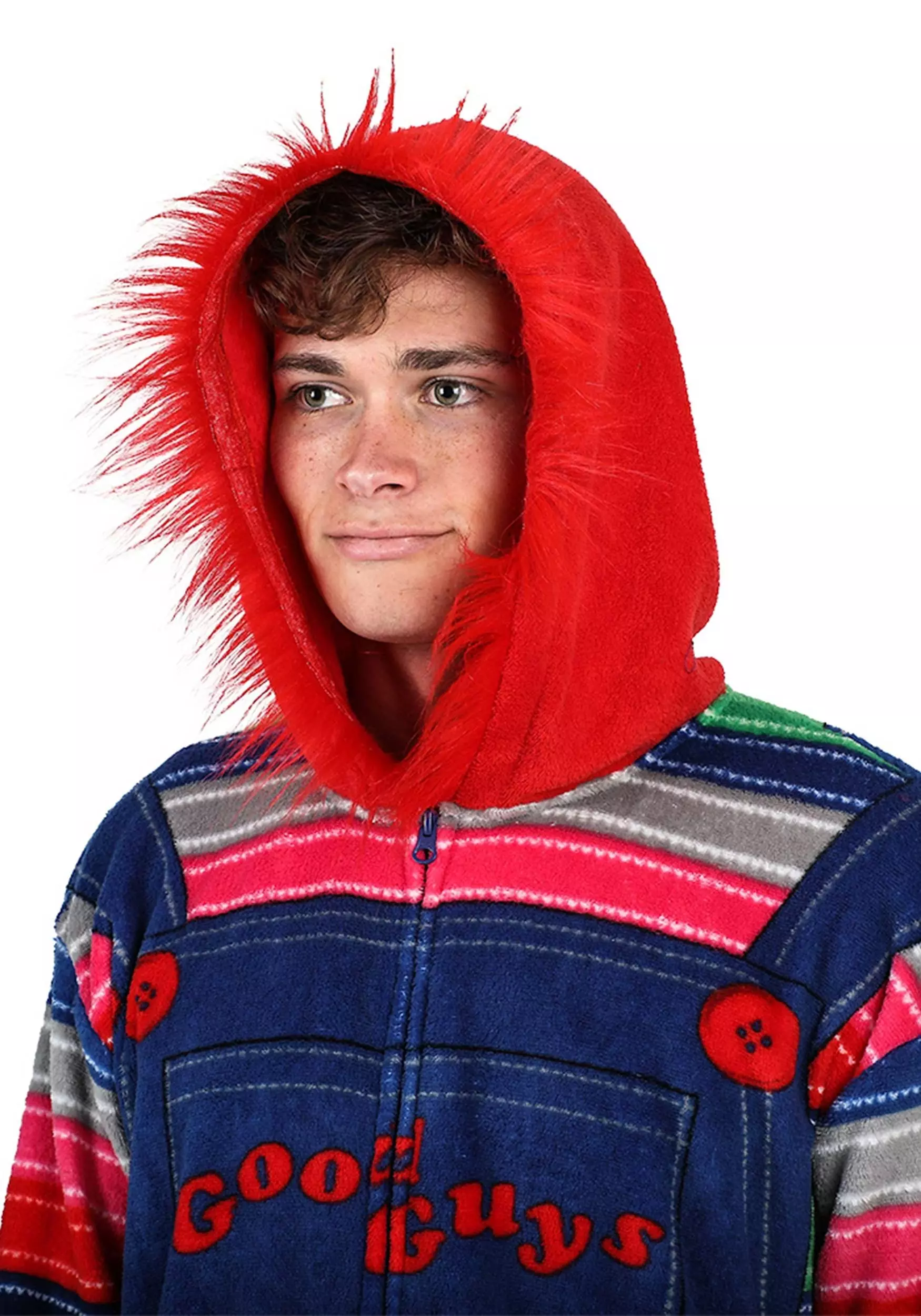 Bioworld Merchandising / Independent Sales Adult Chucky Good Guys Cosplay Union Suit 3 Bioworld Merchandising / Independent Sales Adult Chucky Good Guys Cosplay Union Suit - Image 3