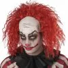 California Costume Collection Red Creepy Clown Wig