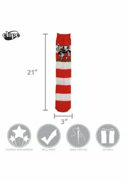 Elope Knee High Cuphead & Mugman Striped Socks 5 Elope Knee High Cuphead & Mugman Striped Socks -Scary Costumes store cuphead mugman striped knee high socks alt 2