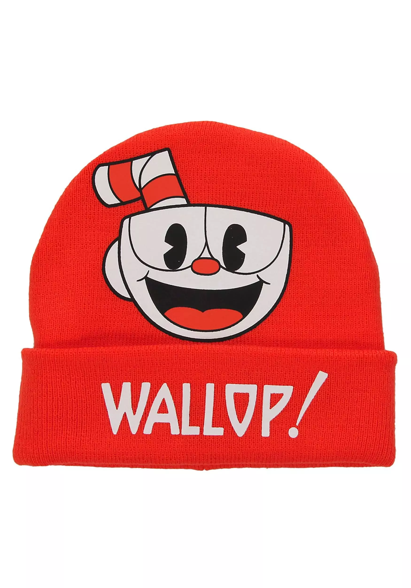 Elope Foldup Knit Beanie Cuphead Printed 2 Elope Foldup Knit Beanie Cuphead Printed - Image 2