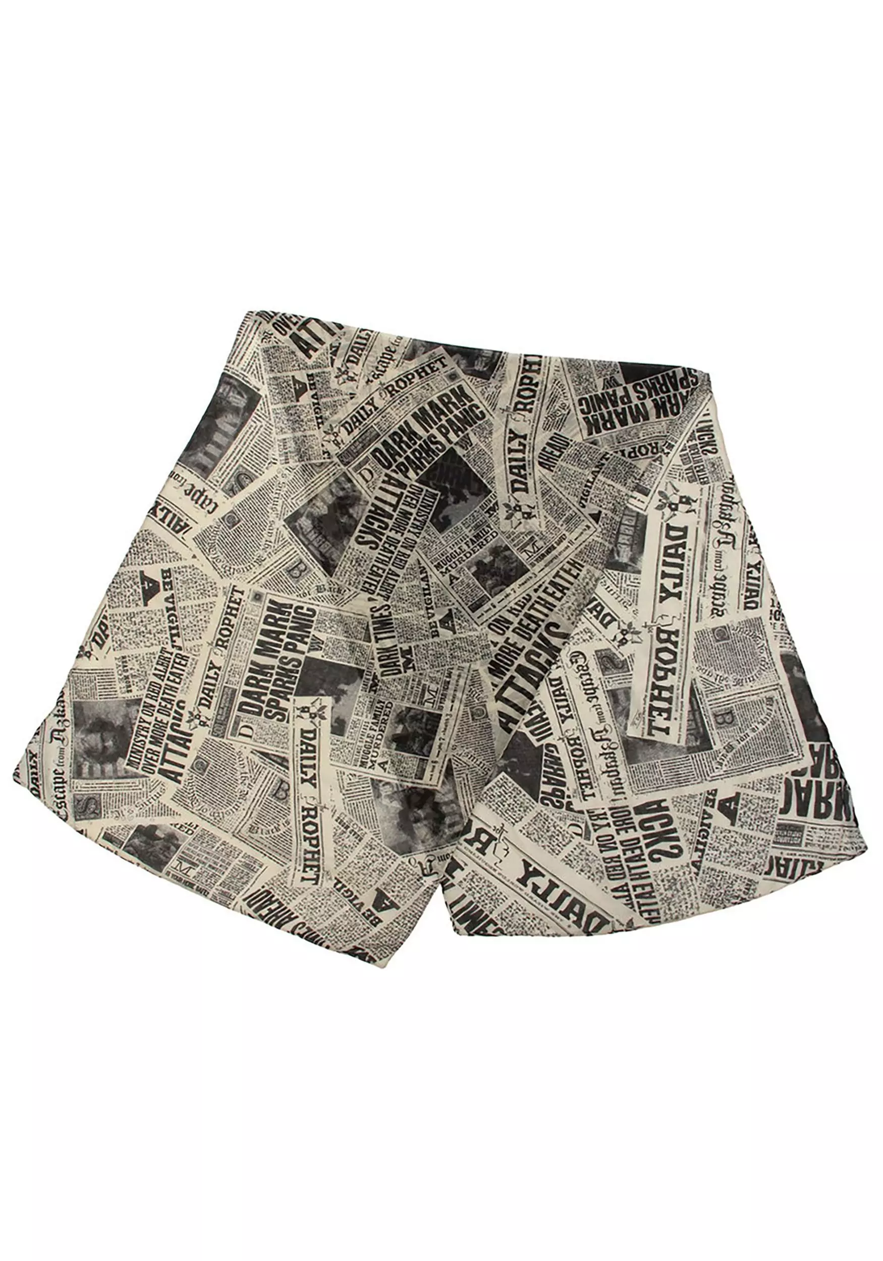 Elope Daily Prophet Newspaper Print White Lightweight Scarf 4 Elope Daily Prophet Newspaper Print White Lightweight Scarf - Image 4