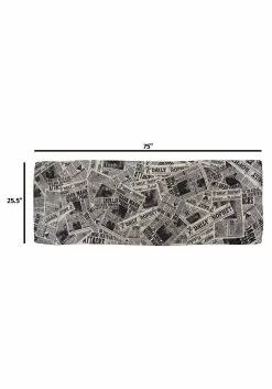 Elope Daily Prophet Newspaper Print White Lightweight Scarf 9 Elope Daily Prophet Newspaper Print White Lightweight Scarf -Scary Costumes store daily prophet newspaper print lightweight scarf alt 4