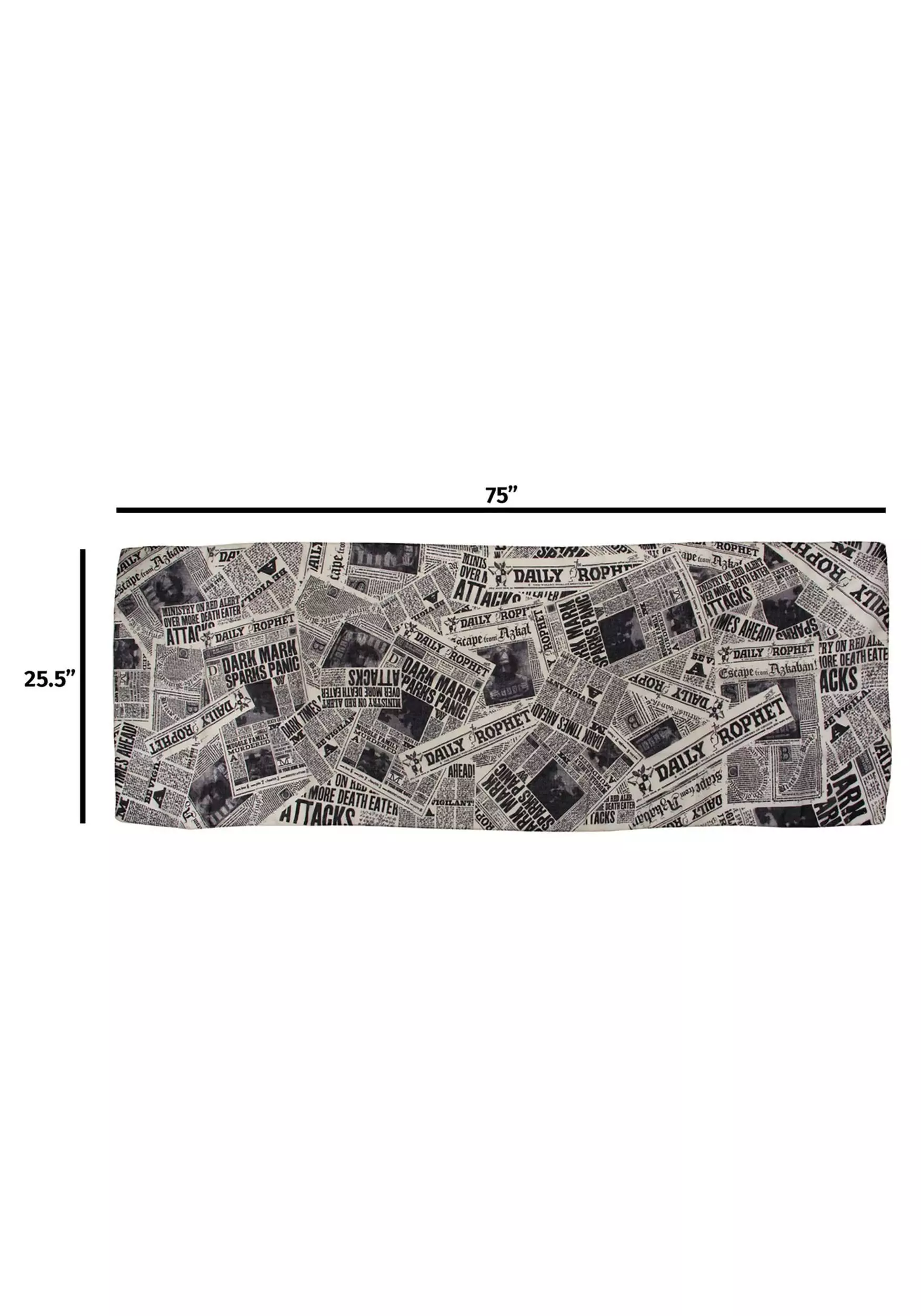 Elope Daily Prophet Newspaper Print White Lightweight Scarf 5 Elope Daily Prophet Newspaper Print White Lightweight Scarf - Image 5