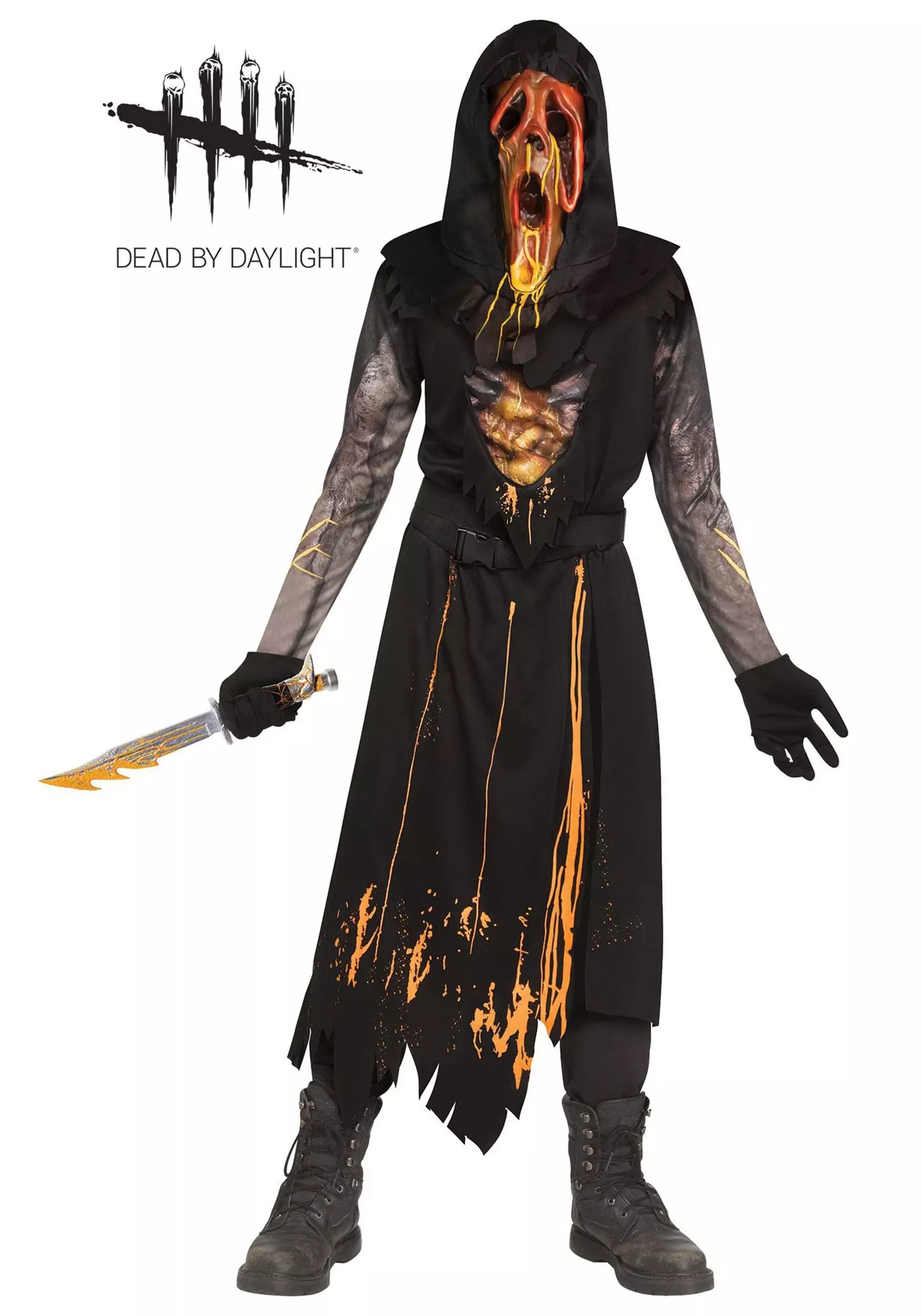 Fun World Dead By Daylight Scorched Ghost Face Costume For Kids 1 Fun World Dead By Daylight Scorched Ghost Face Costume For Kids