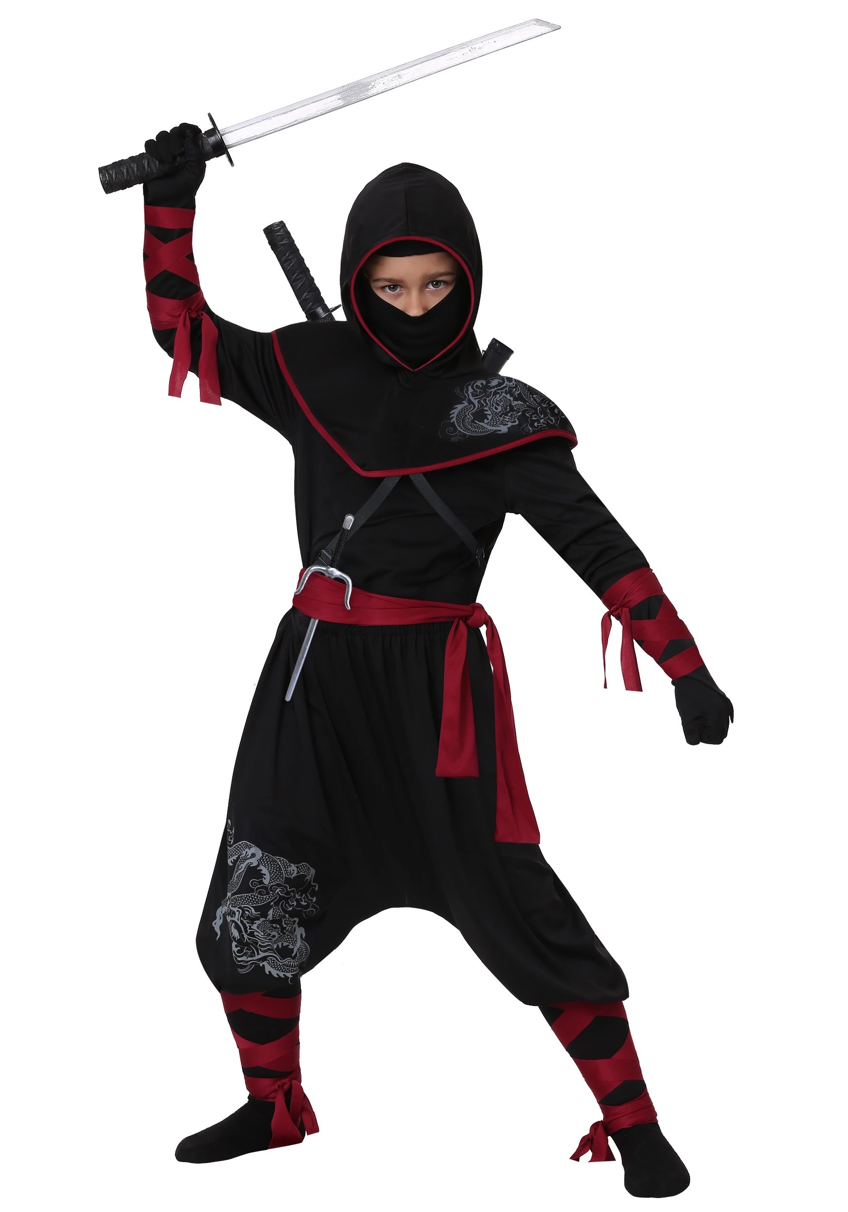 Fun Costumes Kid's Deadly Ninja Costume 1 Fun Costumes Kid's Deadly Ninja Costume
