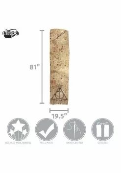 Elope Harry Potter | Deathly Hallows Lightweight Scarf -Scary Costumes store deathly hallows lightweight scarf alt 5