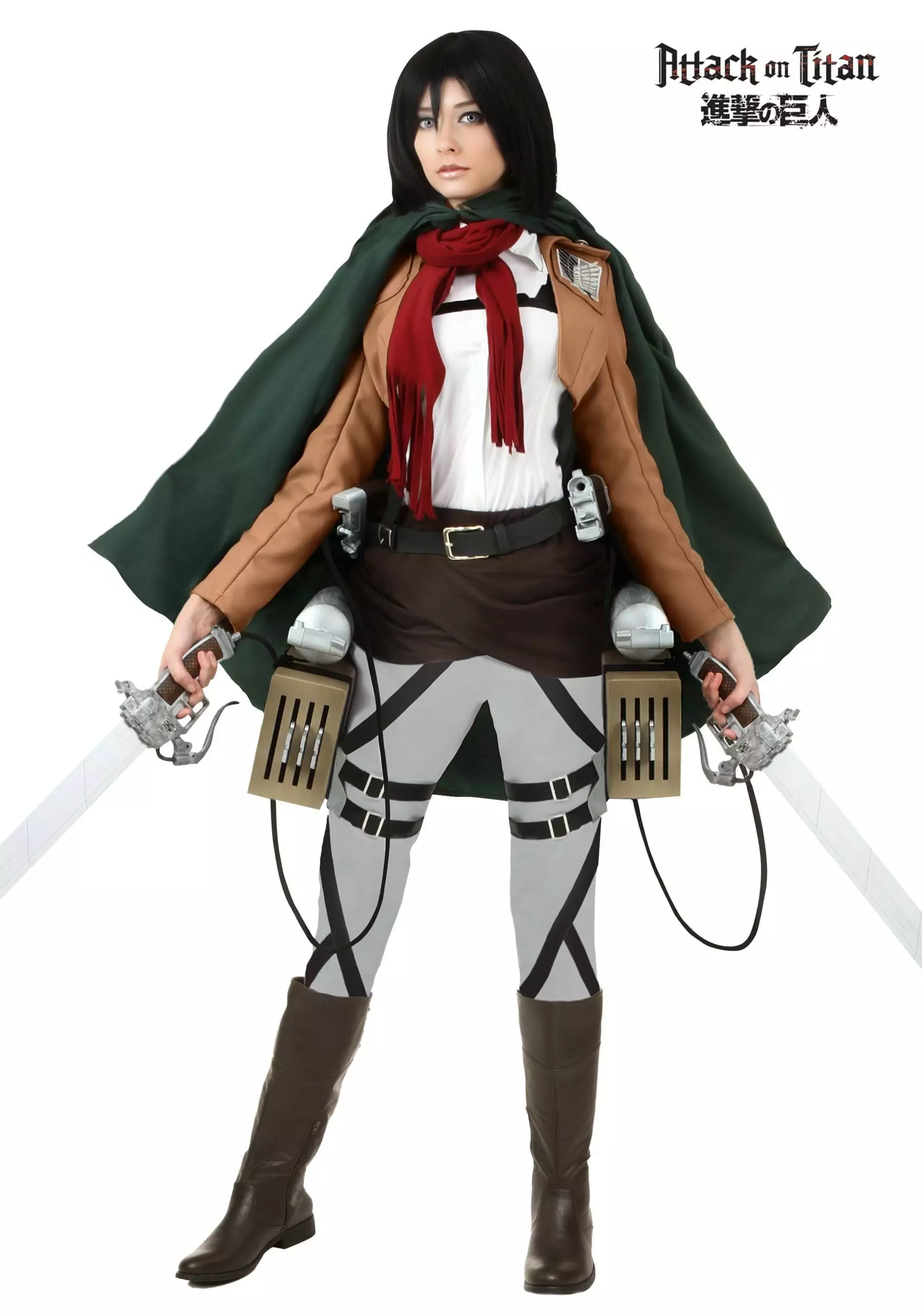 Fun Costumes Attack On Titan Mikasa Deluxe Costume 1 Fun Costumes Attack On Titan Mikasa Deluxe Costume