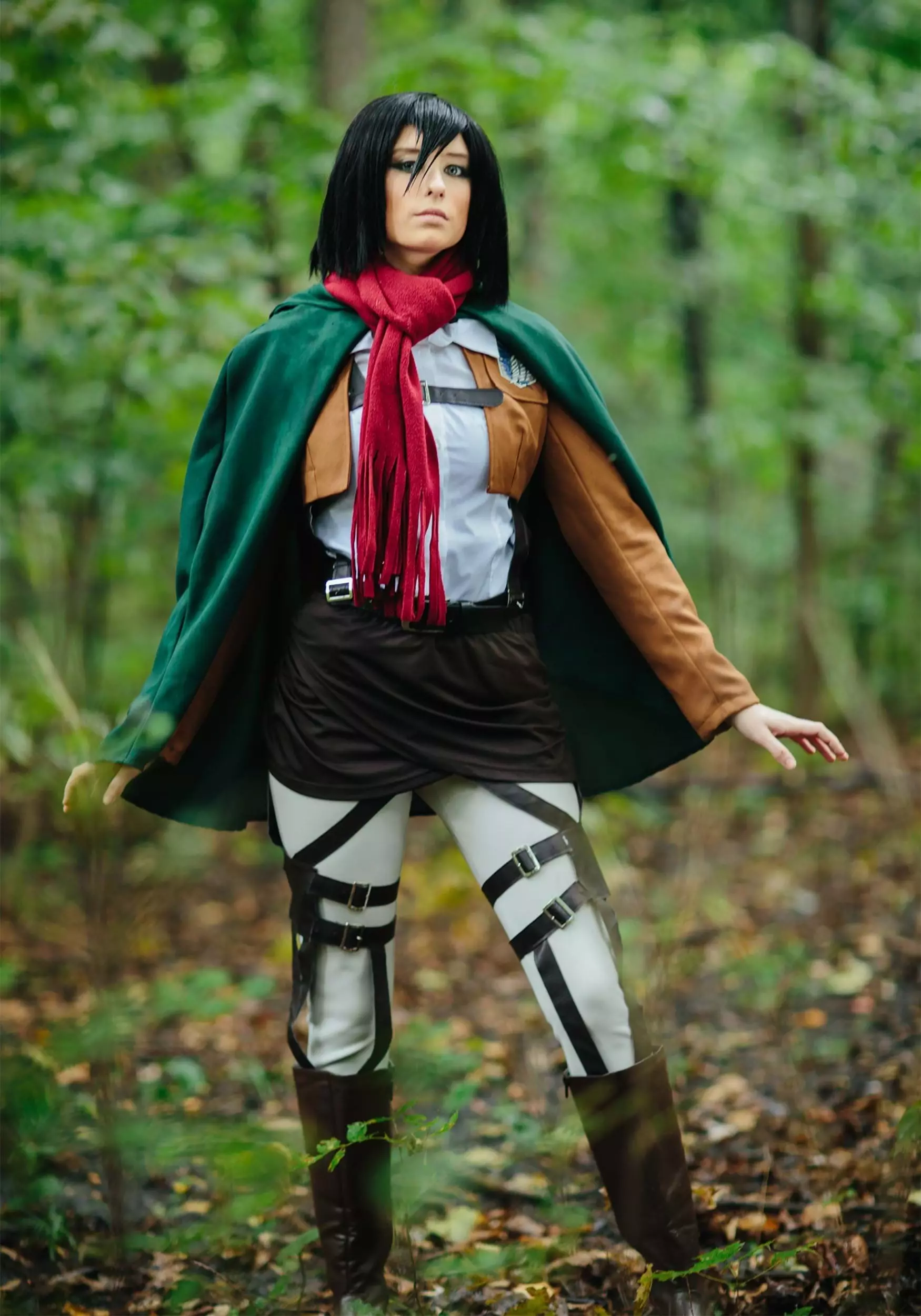 Fun Costumes Attack On Titan Mikasa Deluxe Costume 2 Fun Costumes Attack On Titan Mikasa Deluxe Costume - Image 2