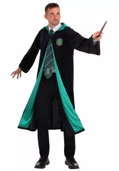 Jerry Leigh Deluxe Harry Potter Slytherin Adult Plus Size Robe Costume