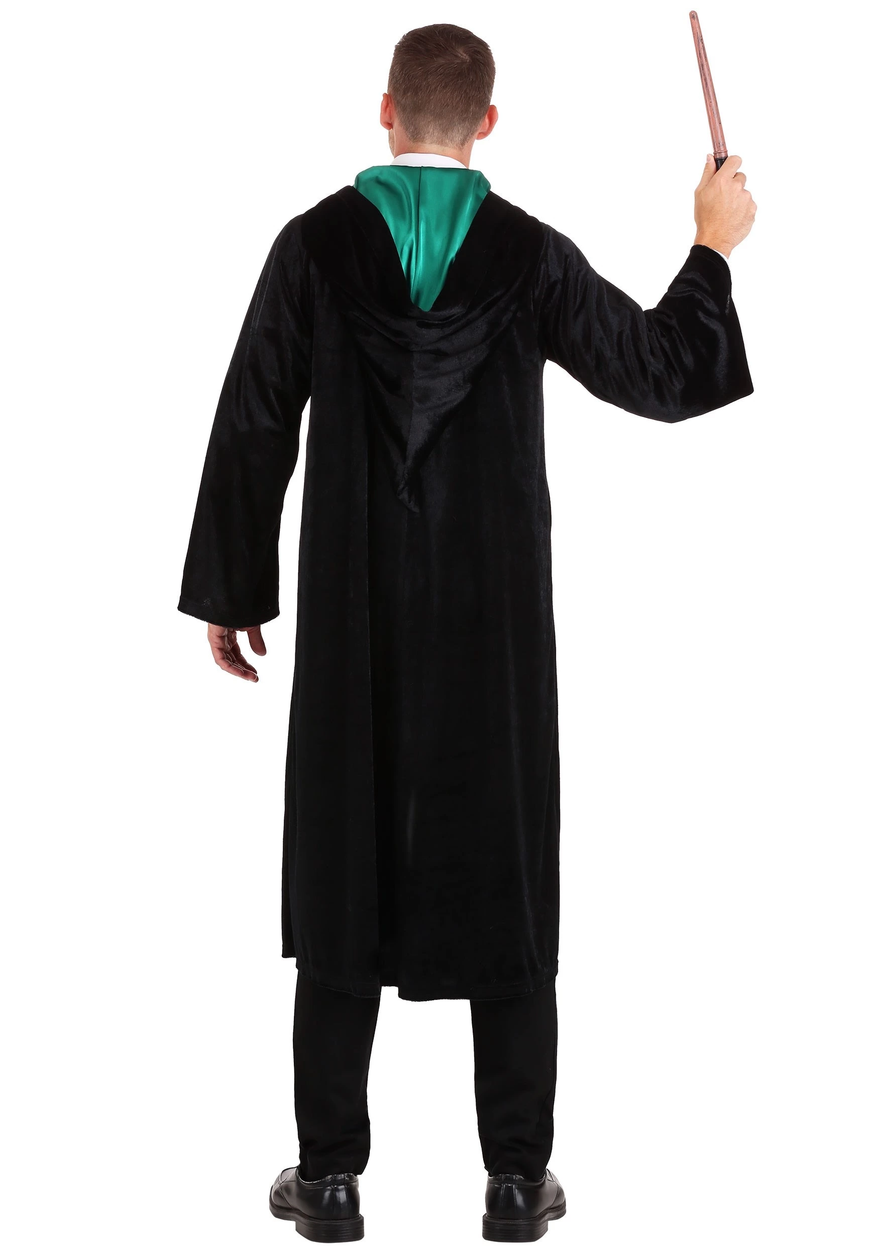 Jerry Leigh Deluxe Harry Potter Slytherin Adult Plus Size Robe Costume 5 Jerry Leigh Deluxe Harry Potter Slytherin Adult Plus Size Robe Costume - Image 5