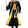 Jerry Leigh Deluxe Harry Potter Adult Plus Size Hufflepuff Robe Costume