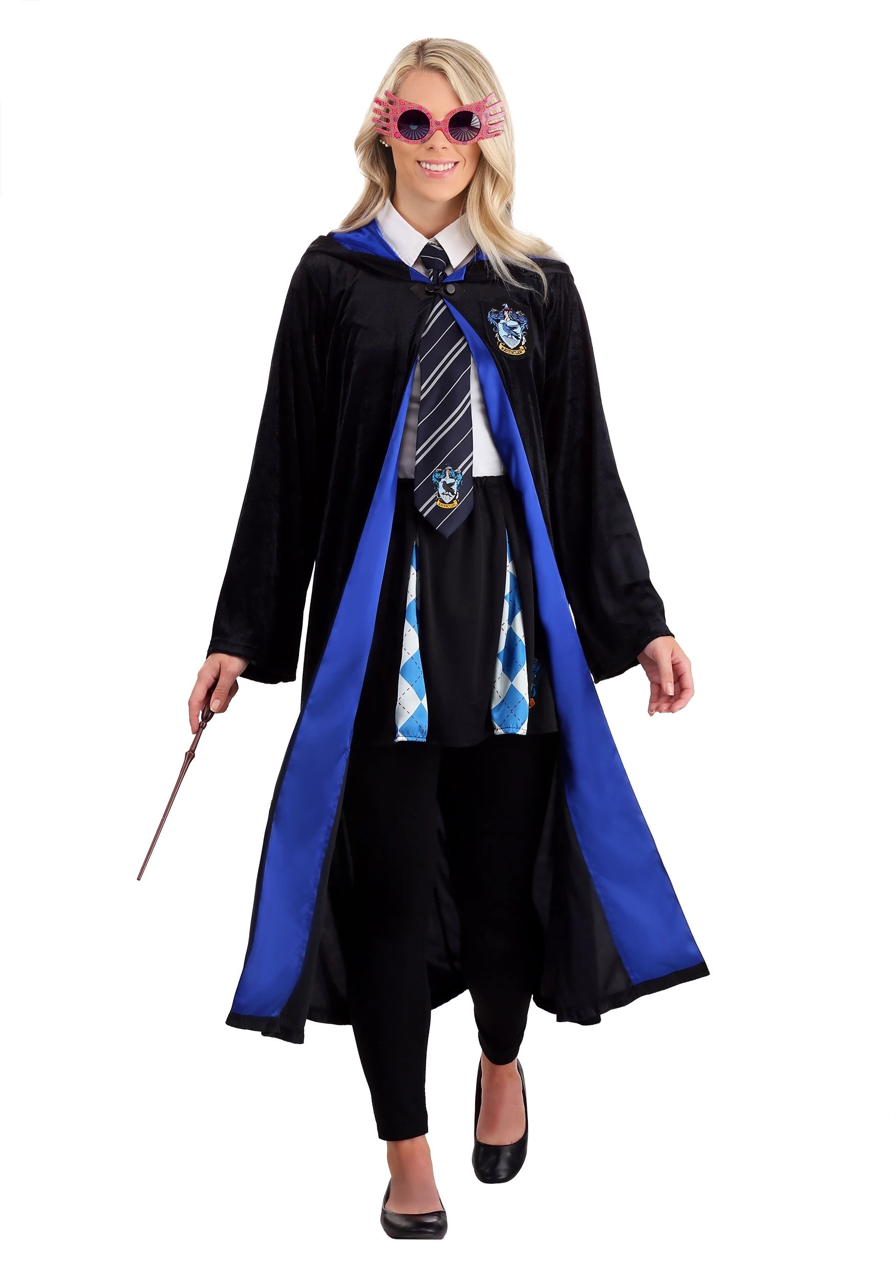 Jerry Leigh Deluxe Harry Potter Adult Plus Size Ravenclaw Robe Costume 4 Jerry Leigh Deluxe Harry Potter Adult Plus Size Ravenclaw Robe Costume - Image 4