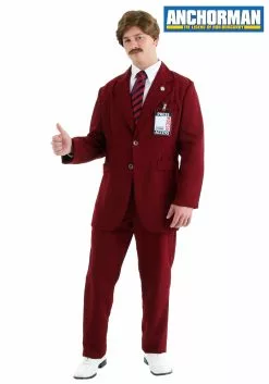 Fun Costumes Deluxe Ron Burgundy Costume Suit
