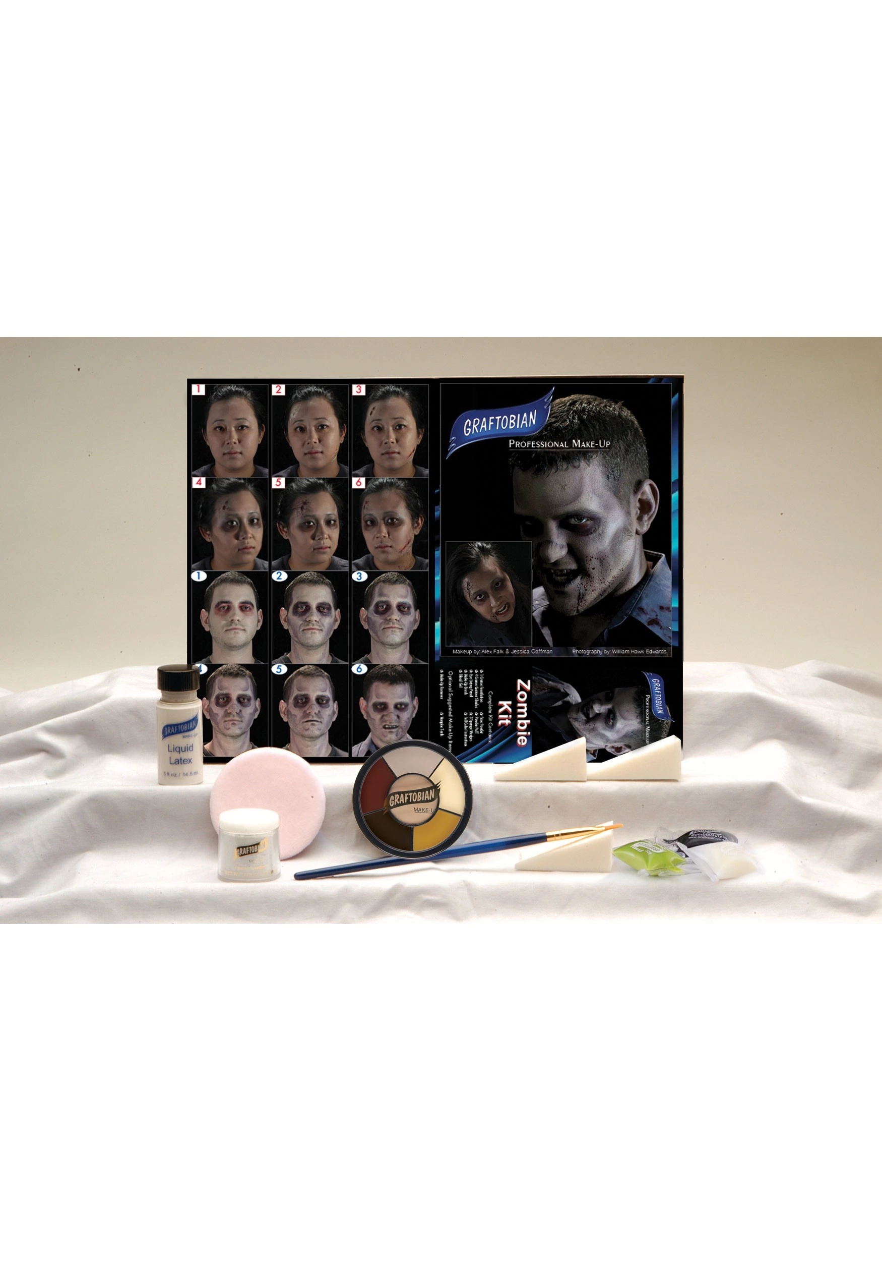 Graftobian Deluxe Zombie Face Makeup Kit 2 Graftobian Deluxe Zombie Face Makeup Kit - Image 2