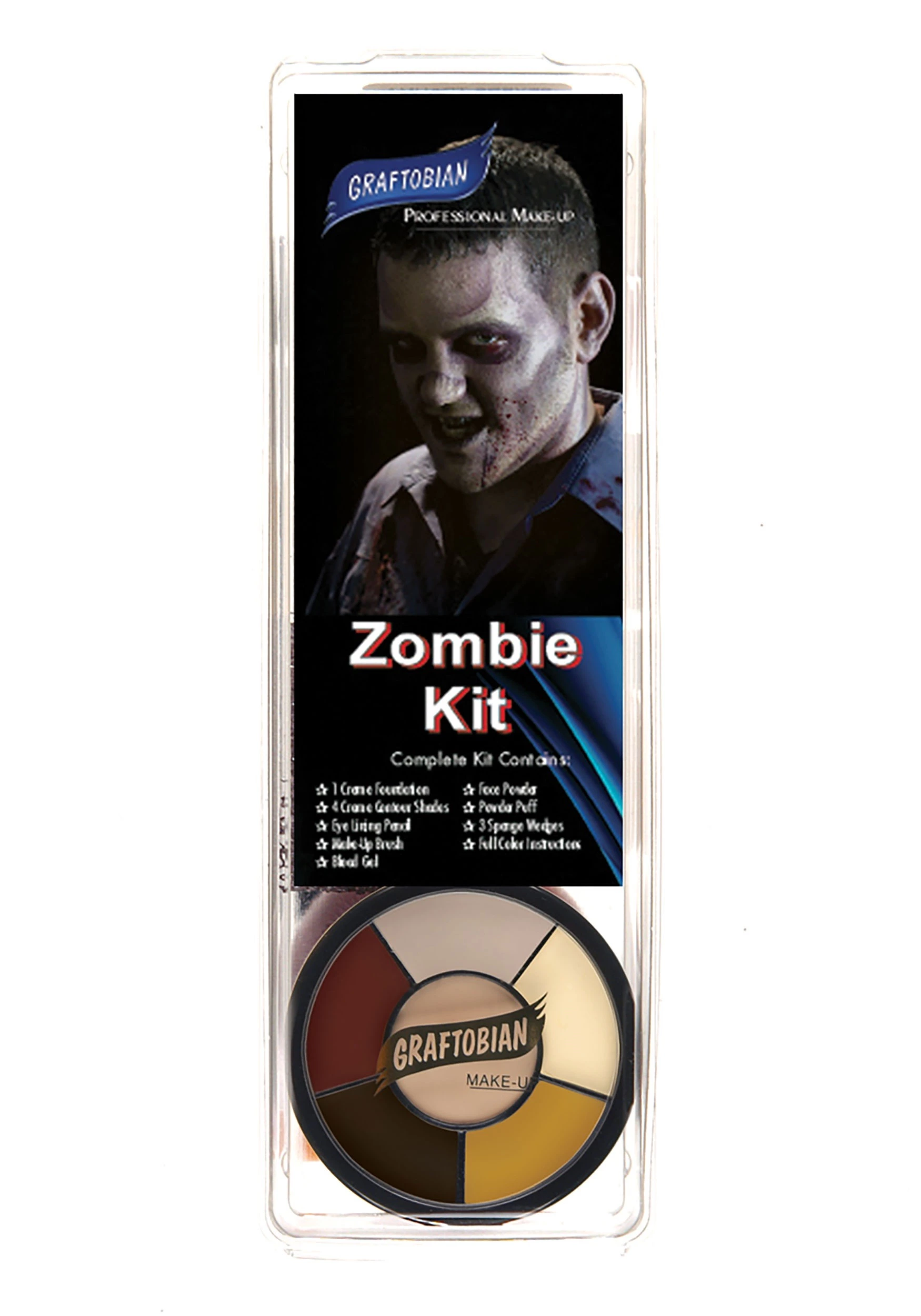 Graftobian Deluxe Zombie Face Makeup Kit 1 Graftobian Deluxe Zombie Face Makeup Kit