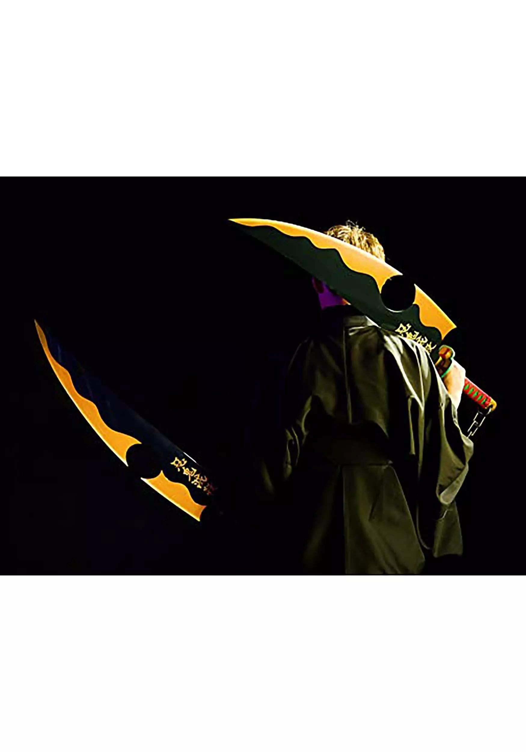 Bandai Demon Slayer Proplica Tengen Uzui's Nichirin 1/1 Scale Swords 4 Bandai Demon Slayer Proplica Tengen Uzui's Nichirin 1/1 Scale Swords - Image 4