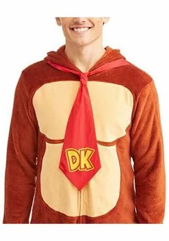 MJC International Donkey Kong Adult Union Suit 5 MJC International Donkey Kong Adult Union Suit -Scary Costumes store donkey kong union suit alt 2