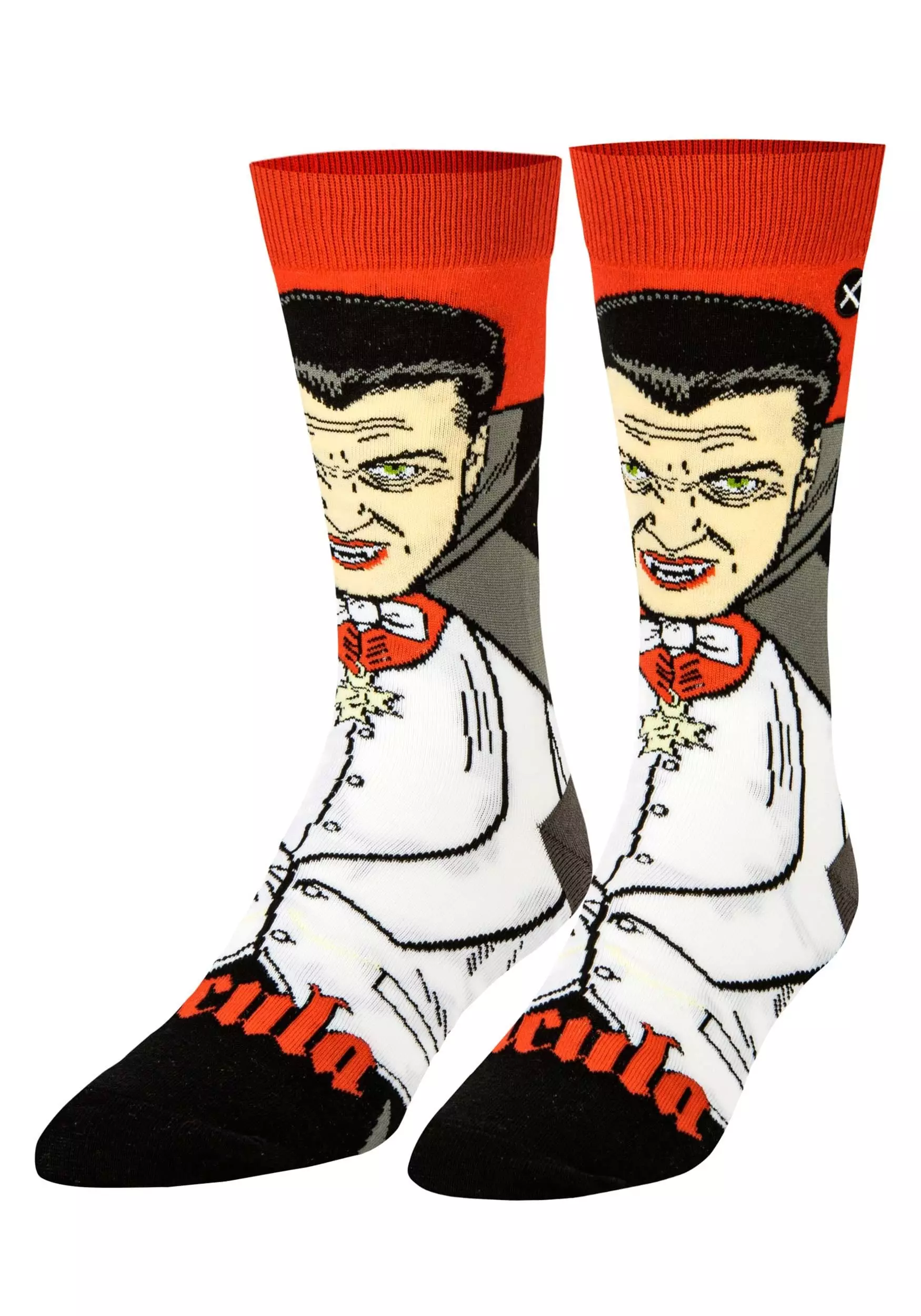 Odd Sox Dracula Crew Straight Socks For Adults 3 Odd Sox Dracula Crew Straight Socks For Adults - Image 3