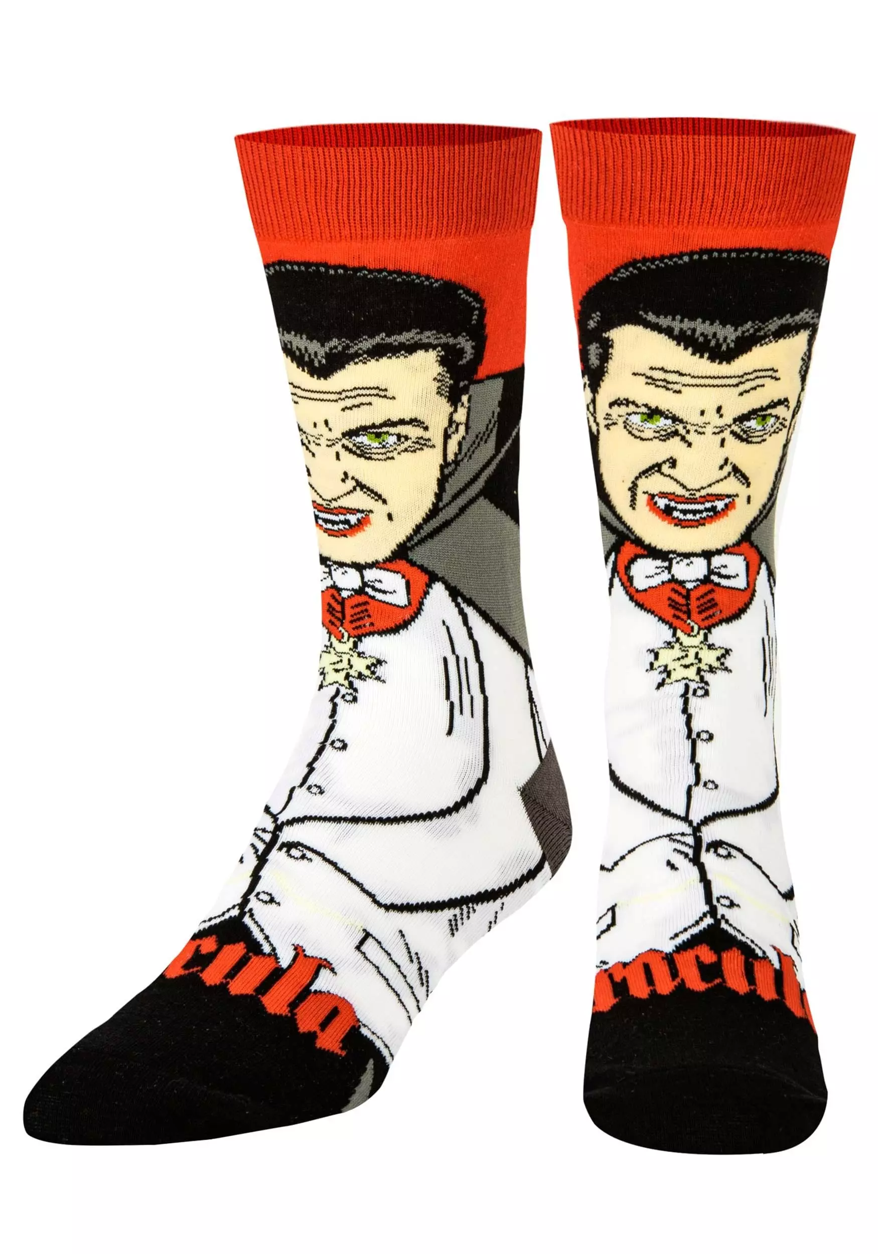 Odd Sox Dracula Crew Straight Socks For Adults 4 Odd Sox Dracula Crew Straight Socks For Adults - Image 4