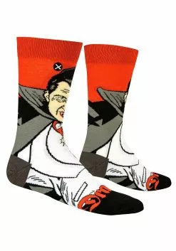 Odd Sox Dracula Crew Straight Socks For Adults 10 Odd Sox Dracula Crew Straight Socks For Adults -Scary Costumes store dracula crew straight socks alt 4