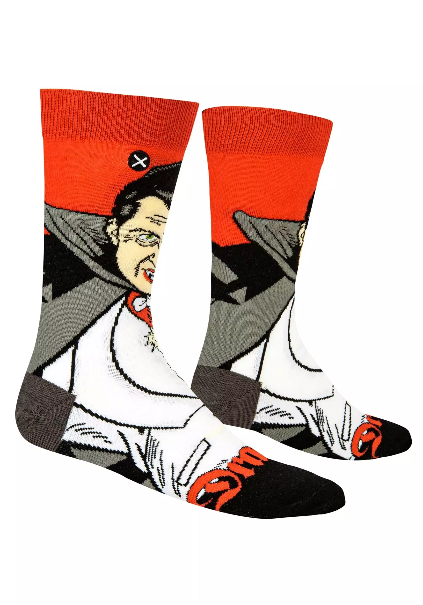 Odd Sox Dracula Crew Straight Socks For Adults 5 Odd Sox Dracula Crew Straight Socks For Adults - Image 5