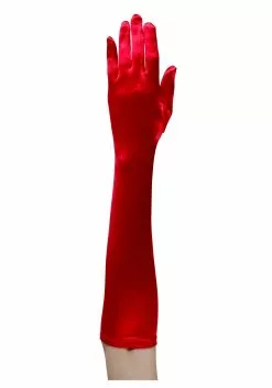 Fun Costumes Elbow Length Red Gloves