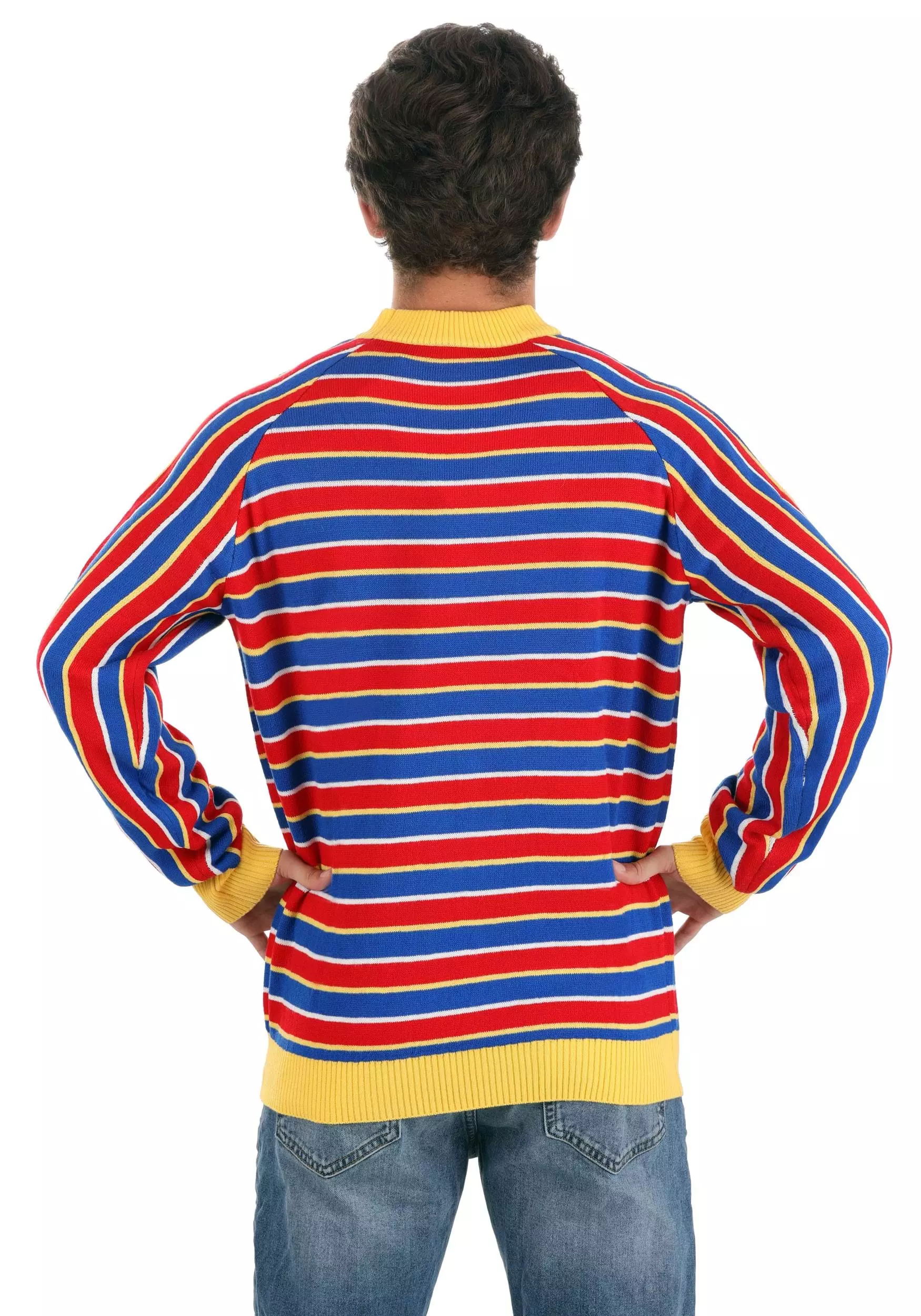 BigWan Apparel Co. Sesame Street Ernie Cosplay Adult Knit Sweater 4 BigWan Apparel Co. Sesame Street Ernie Cosplay Adult Knit Sweater - Image 4